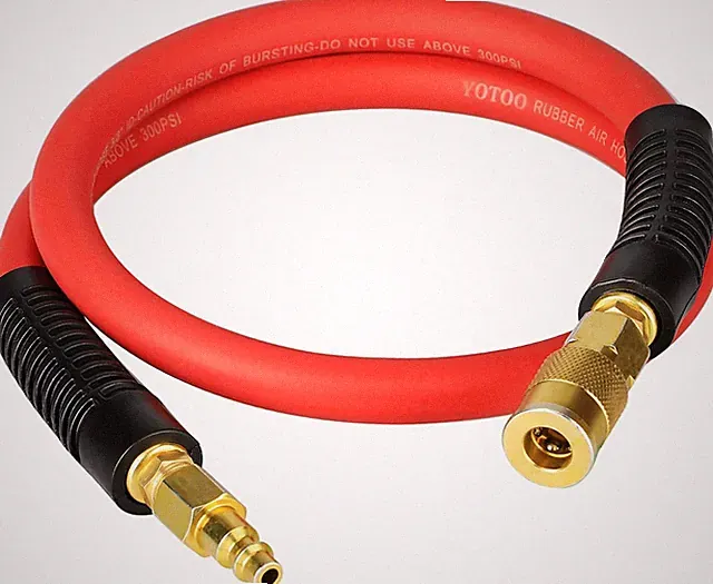 Heavy Rubber Short Air Hose 3/8-Inch by 3-Feet, 300 PSI Lead in Air Compressor H