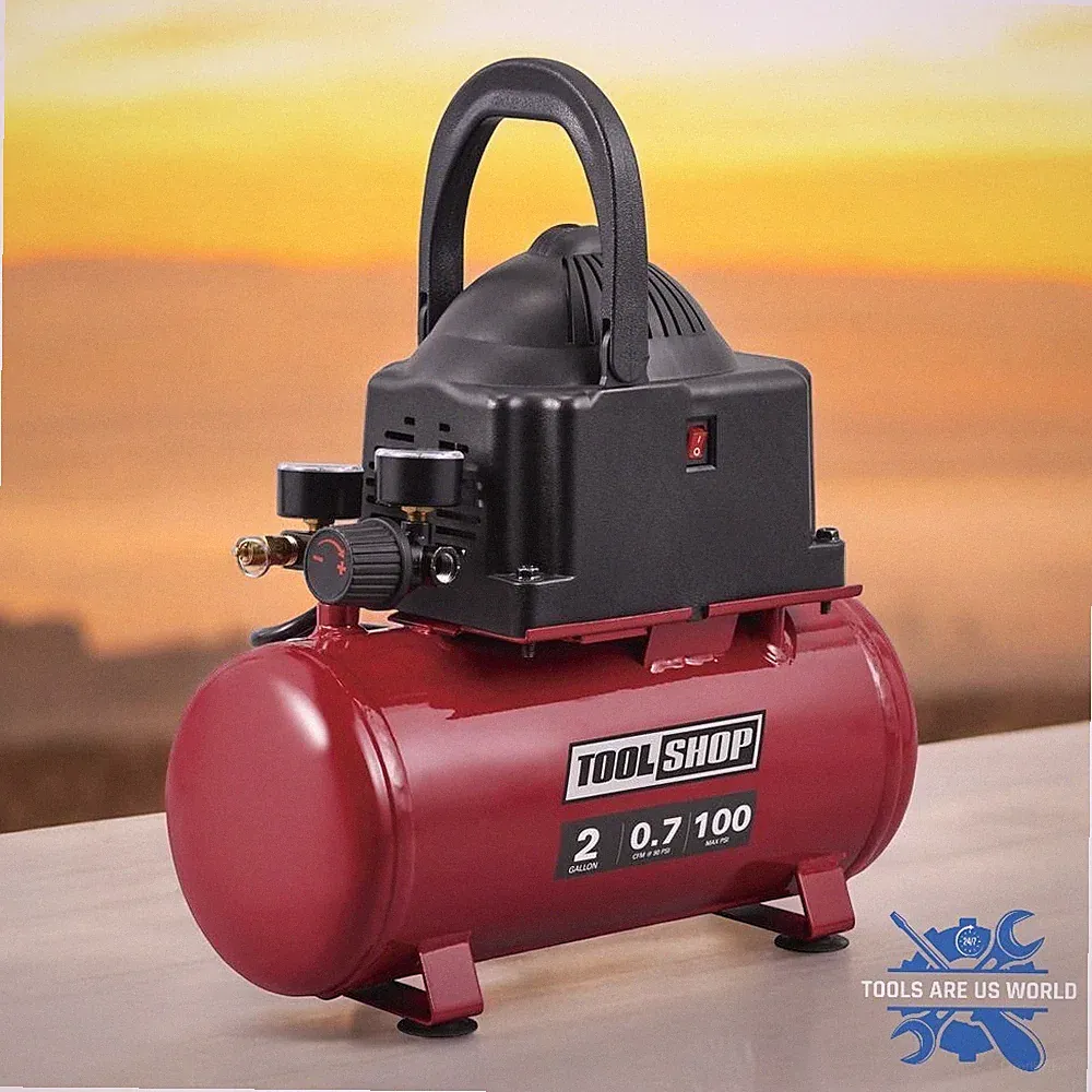 Hot Dog Air Compressor 1/3 HP 2 Gallon 100 PSI Portable Small Tank Electric NEW