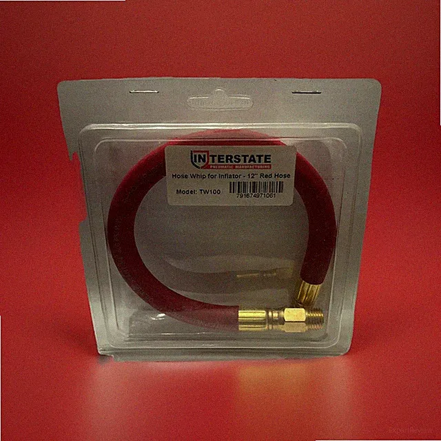 Interstate Pneumatics TW100 12 Inch Red Hose Whip for Inflator