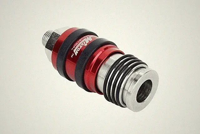 Milton®2 In ONE Universal Safety Exhaust Industrial Coupler,1/4" NPT x 3/8" Body