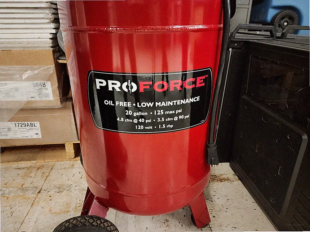 Pro-Force VLF1582019 20-Gallon Oil Free Vertical Air Compressor
