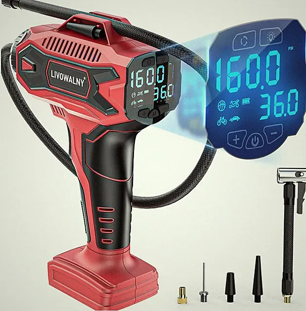 Tire Inflator Air Compressor Compatible with Milwaukee 18V Battery, 160PSI Cord