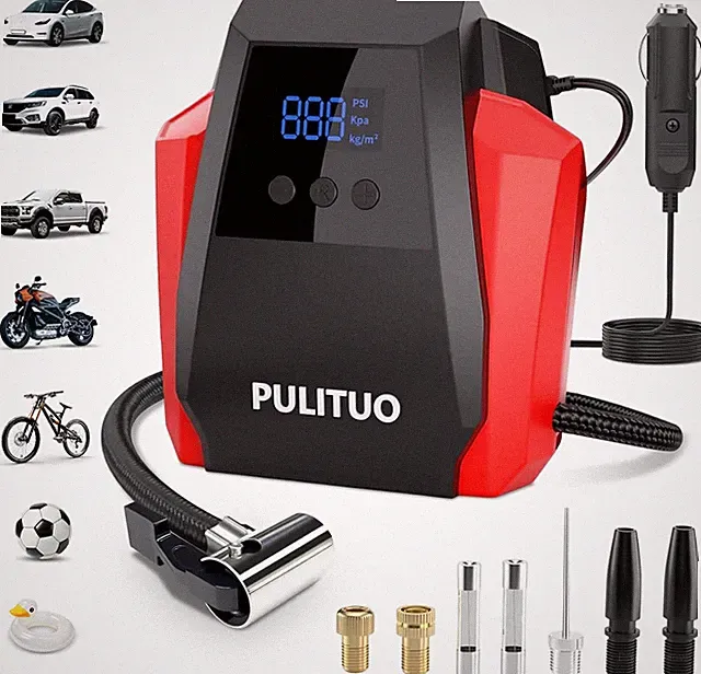 Tire Inflator Portable Air Compressor - Car Accessories 12V DC Air Pump